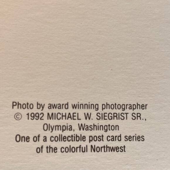 Washington State Vintage Topographical Postcards circa 1992 - Picture 11 of 11